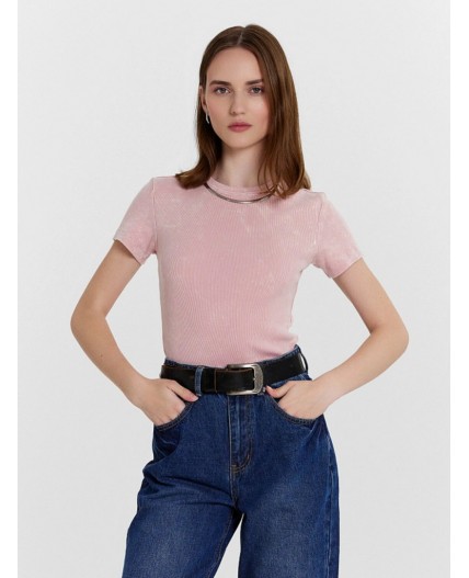 Футболка пыльный розовый