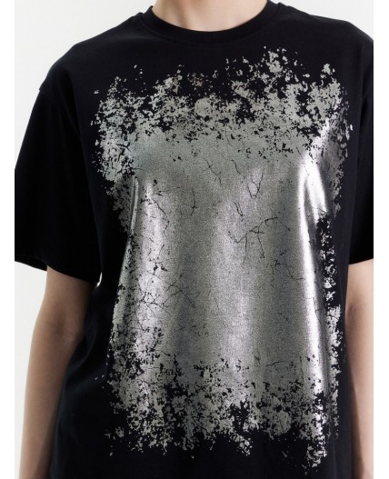 Футболка черный +печать17