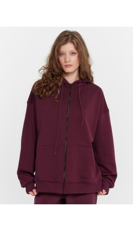 Толстовка винный
