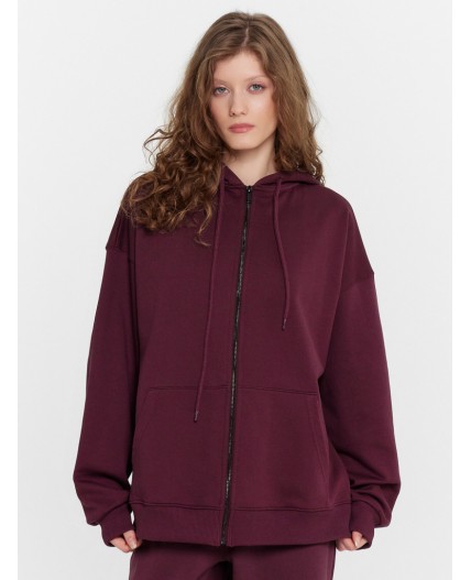 Толстовка винный