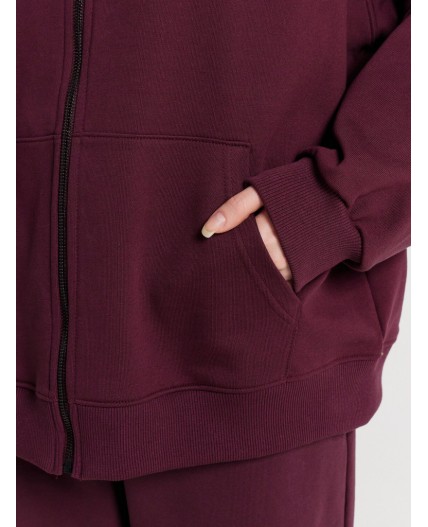 Толстовка винный