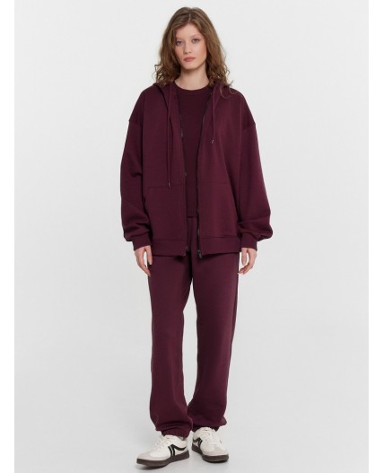 Толстовка винный