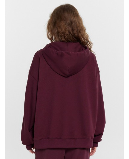 Толстовка винный