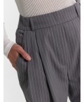 Брюки полоска на сером
