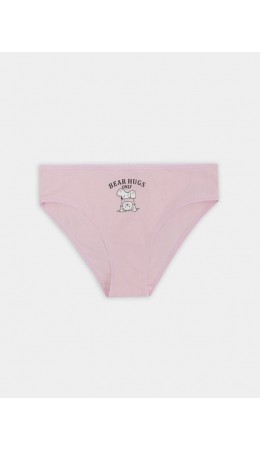 Трусы розовый +печать2