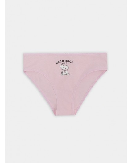 Трусы розовый +печать2