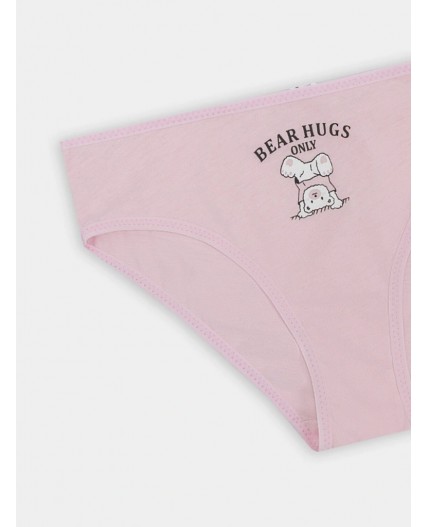 Трусы розовый +печать2