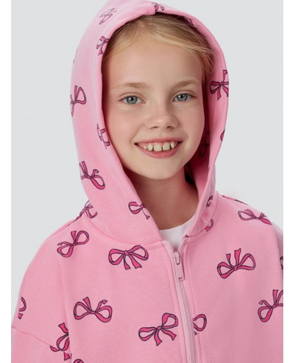 Комплект бантики на розовом +маджента +белый