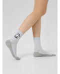 Носки св.серый меланж