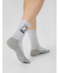 Носки св.серый меланж