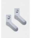 Носки св.серый меланж