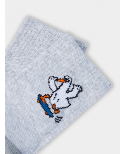 Носки св.серый меланж