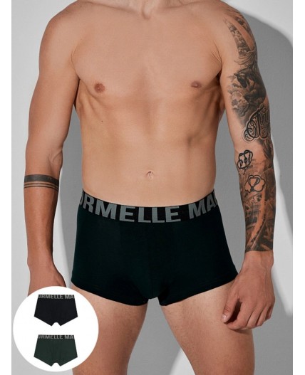 Трусы зеленый бархат + черный