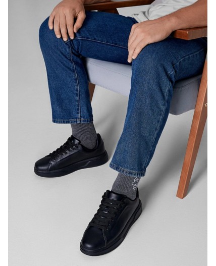 Носки т.серый меланж