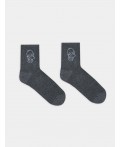 Носки т.серый меланж