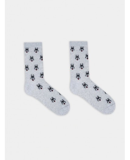 Носки св.серый меланж