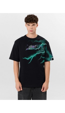 Футболка черный +печать3