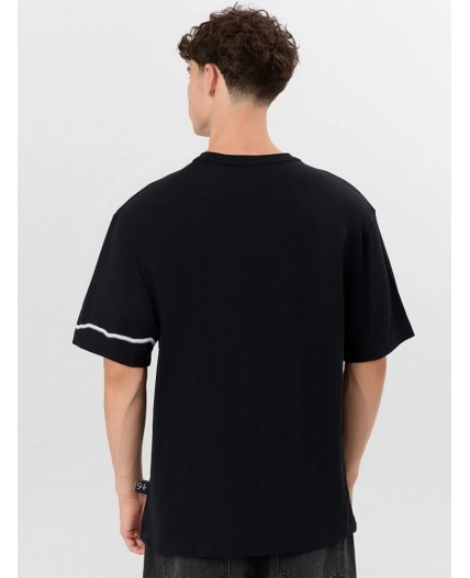 Футболка черный +печать3