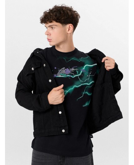 Футболка черный +печать3