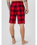 Шорты красная клетка на черном