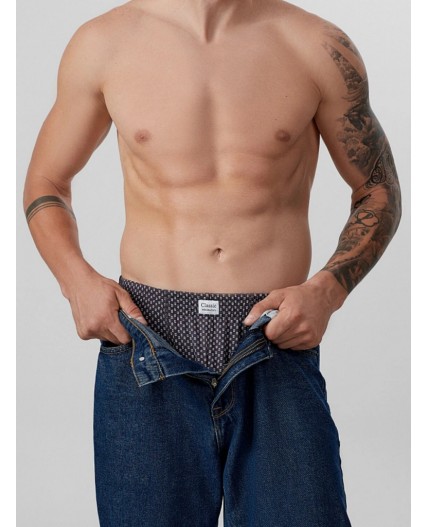 Трусы узор на темно -сером