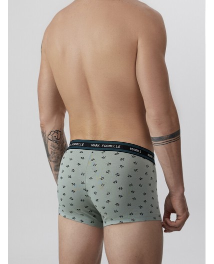 Трусы топоры на зеленом льду +т.зеленый +узор на черном