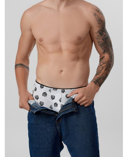 Трусы медведи на св.сером меланже