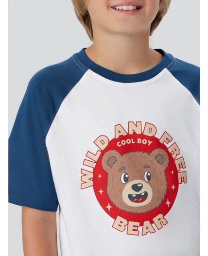 Комплект белый +красно -синяя клетка