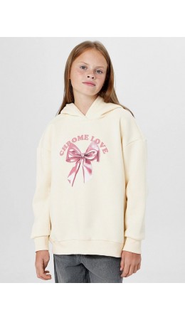 Худи айвори +печать