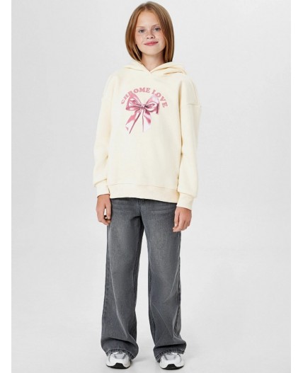 Худи айвори +печать