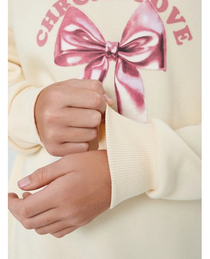 Худи айвори +печать