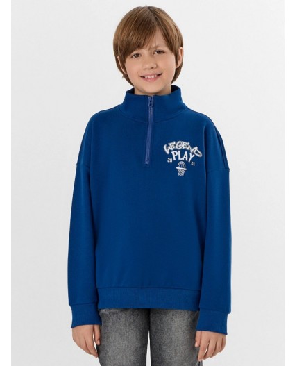 Толстовка сапфировый +печать