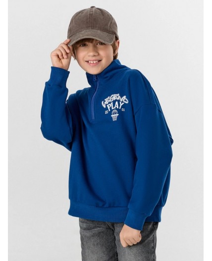 Толстовка сапфировый +печать