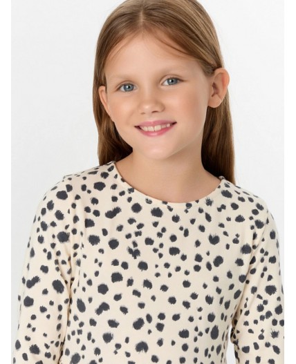 Платье пятнышки на айвори