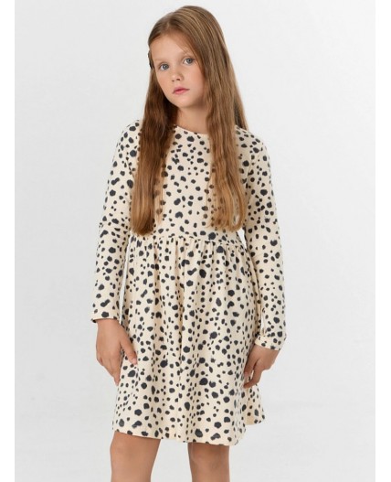 Платье пятнышки на айвори