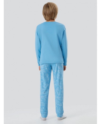 Комплект голубой +лошадки на голубом