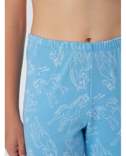 Комплект голубой +лошадки на голубом