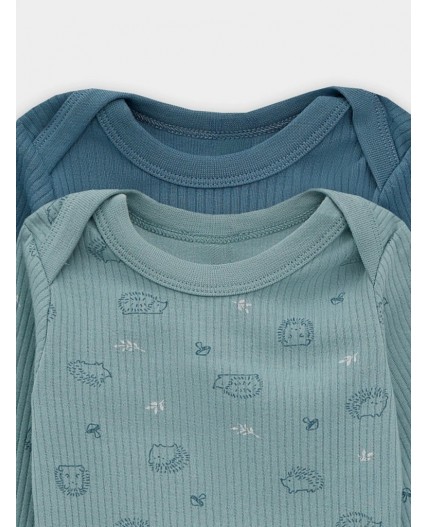 Боди ежики на мяте +пыльная бирюза