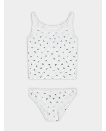 Комплект бантики на белоснежном