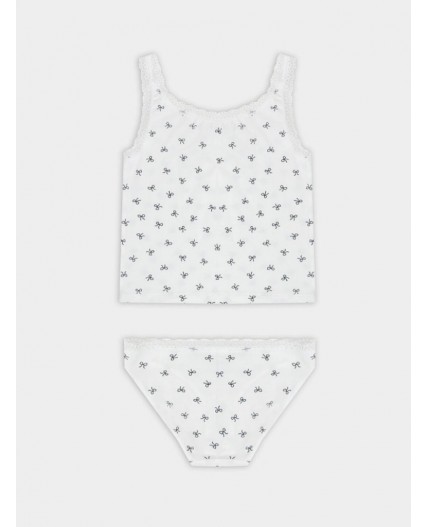 Комплект бантики на белоснежном