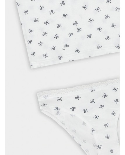 Комплект бантики на белоснежном