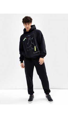 Анорак черный +печать3