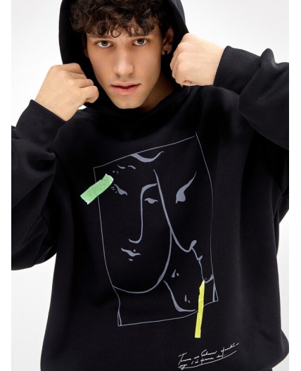 Анорак черный +печать3