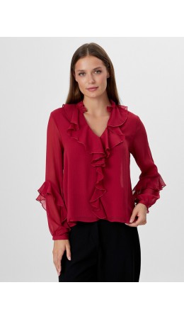 Блузка терракотовый