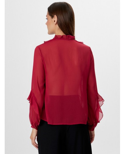 Блузка терракотовый