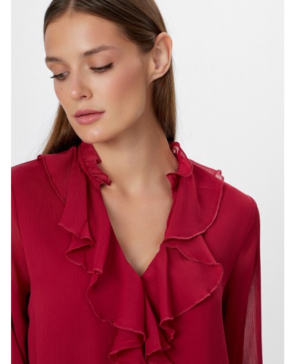 Блузка терракотовый