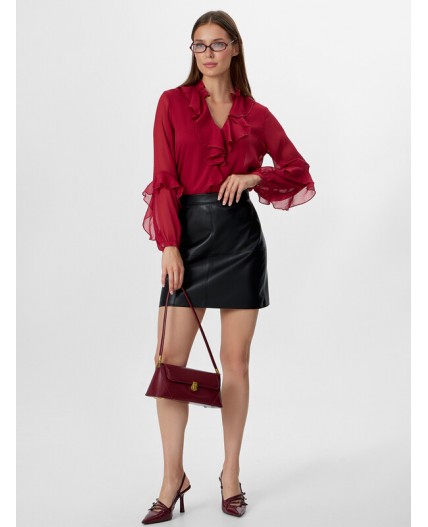 Блузка терракотовый