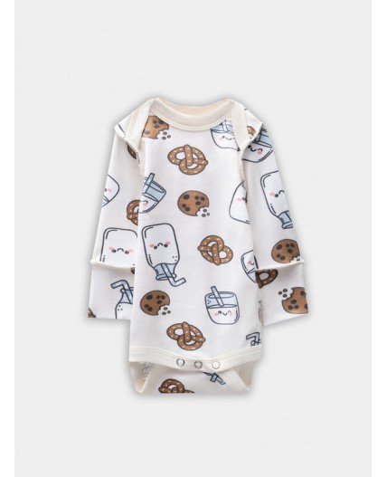 Боди печеньки/молочко на молочном +песочный