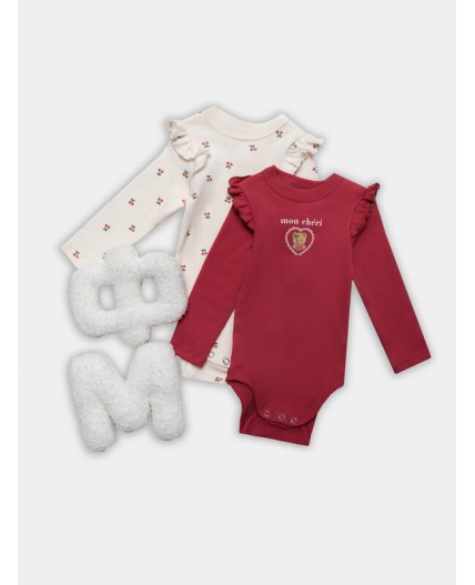 Боди вишенки на молоке +кисельный