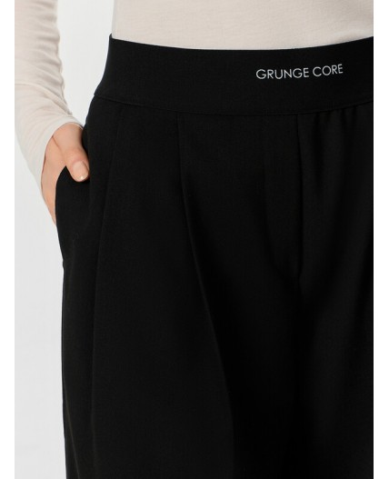 Брюки черный +печать